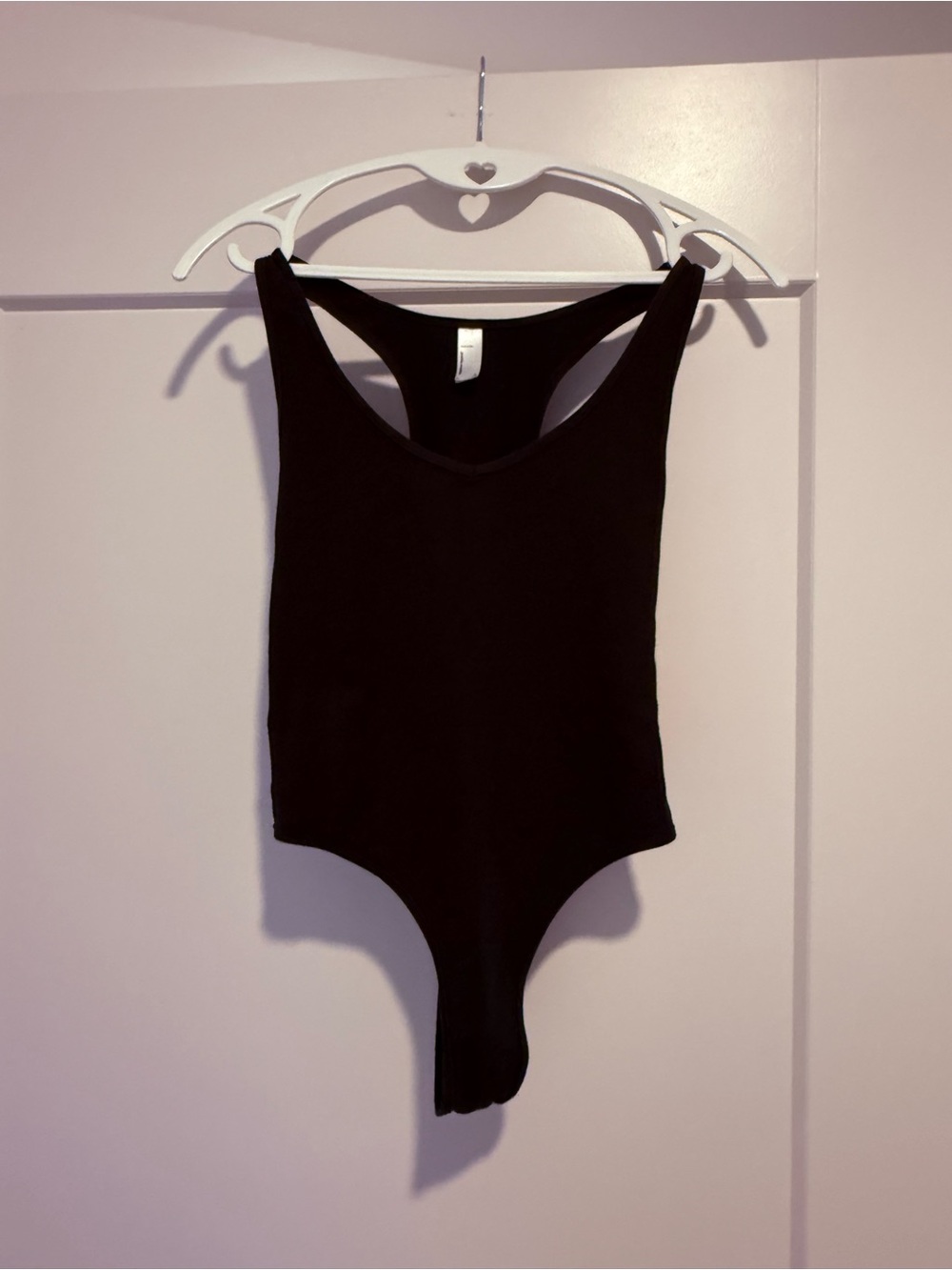 American Apparel Black Racerback Bandeau Bodysuit